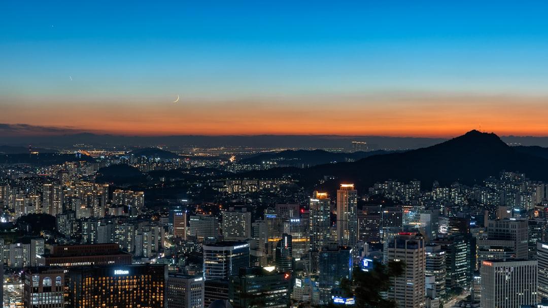 Namsan hill is where the Seoul Tower is located. Thousands of Seoul Visitor visit here everyday to enjoy the view over one of the densest place on earth, Seoul, Korea.