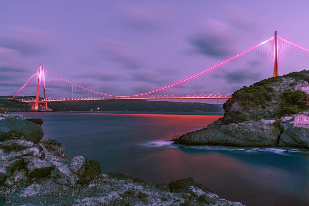 Third bridge on Bosphorus, Istanbul.
Name of bridge is Yavuz Sultan Selim.