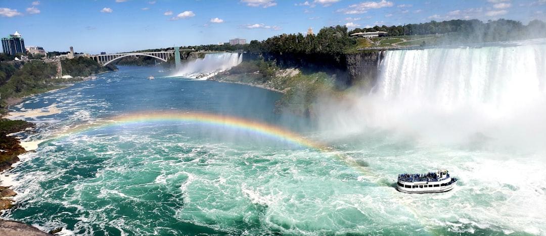 Breathtaking rainbow by Niagara Falls