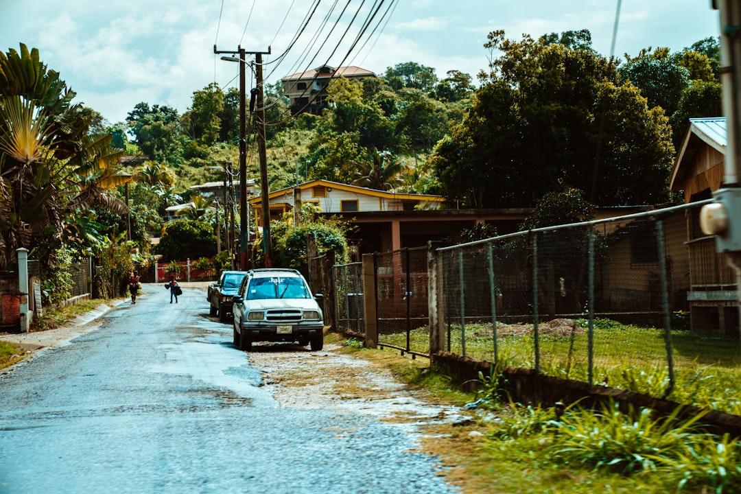 Neighborhood road in San Ignacio.