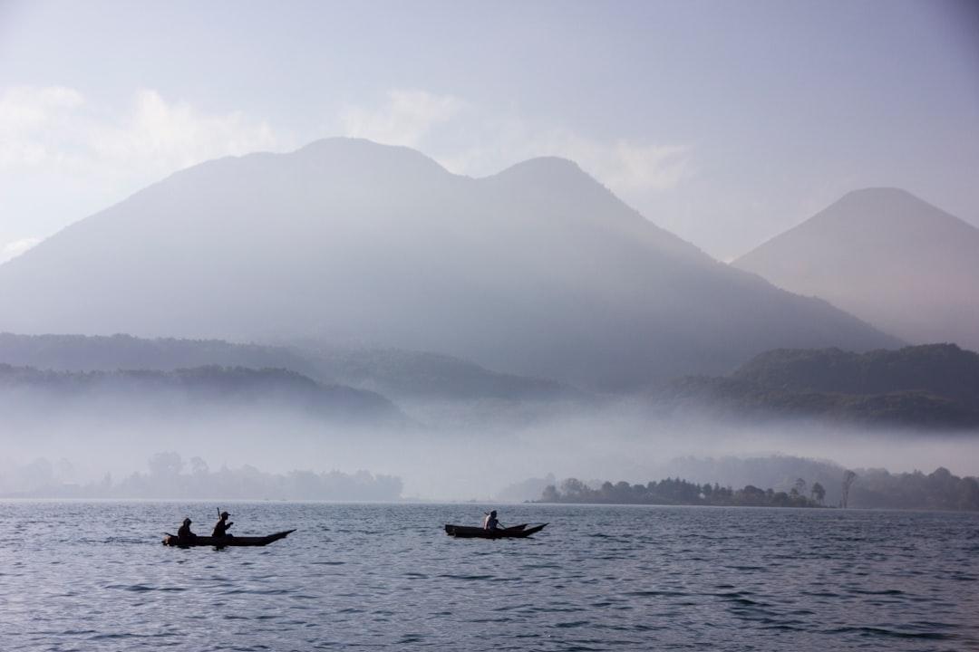 Fishermen on the water - Guatemala