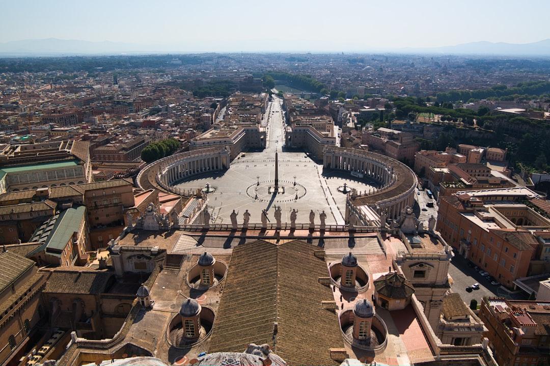 View from the dome of St. Peter's Basilica.