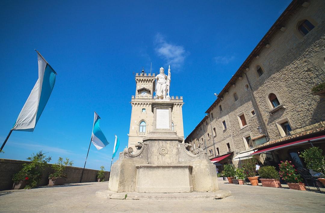 Piazza della libertà a San Marino.